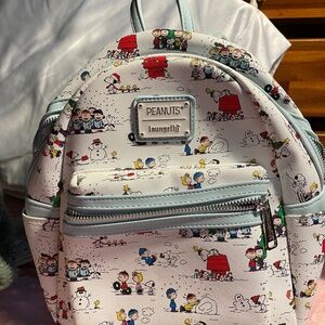 Peanuts lounge flower back pack and matching wallet